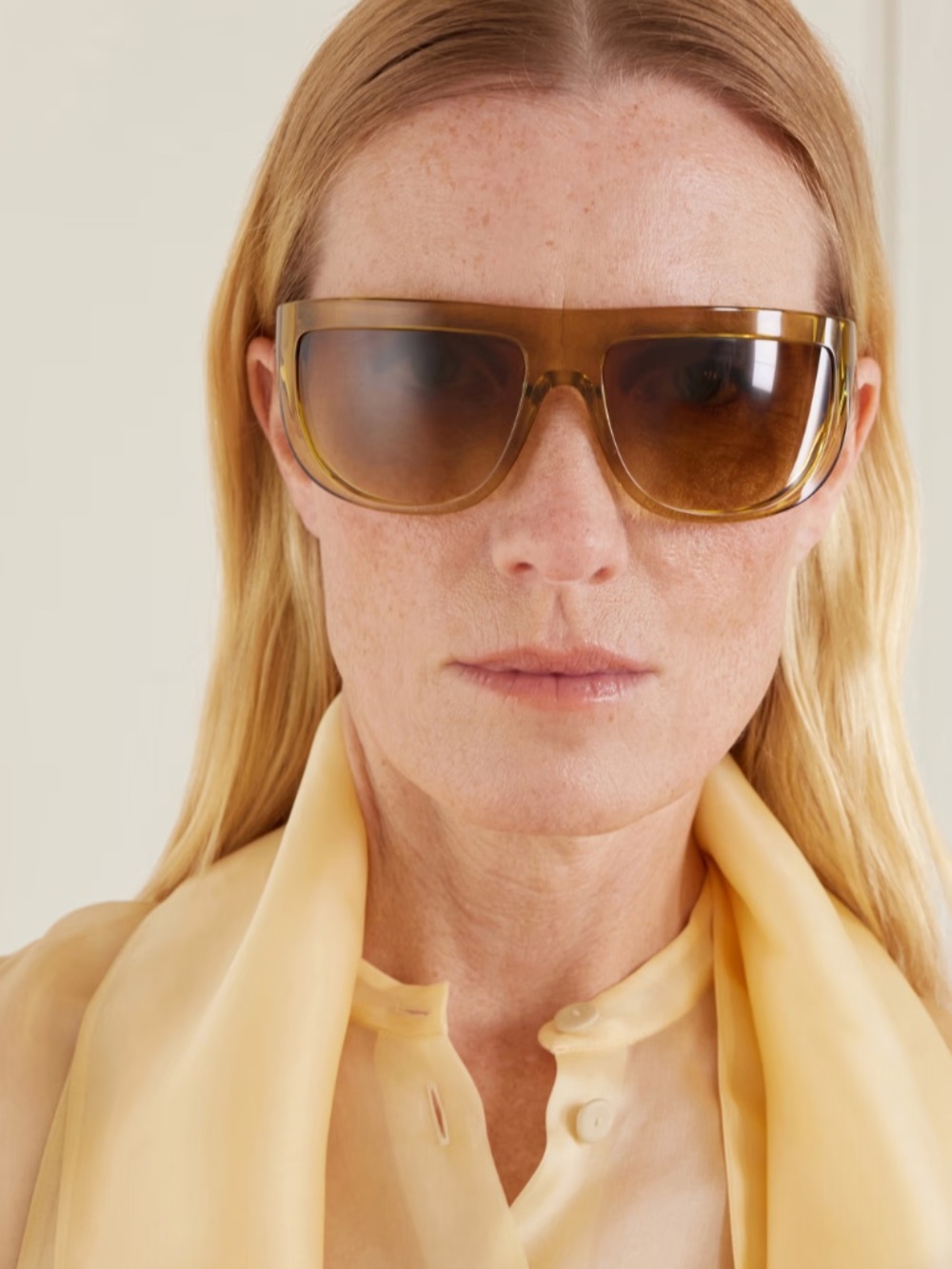 Oliver Peoples x Khaite 1974C Sunglasses Dark Honey SOLD OUT RARE- NWT